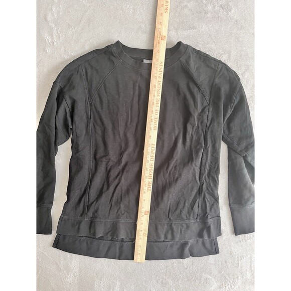 Sweaty Betty Womens S Black Pullover Sweater Side Slit Oversized Slouchy - Picture 5 of 10